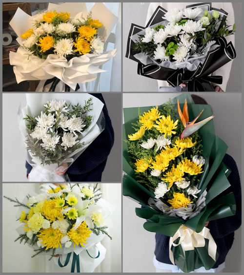 山东济宁曲阜市陵城镇中疃村白事花束代送